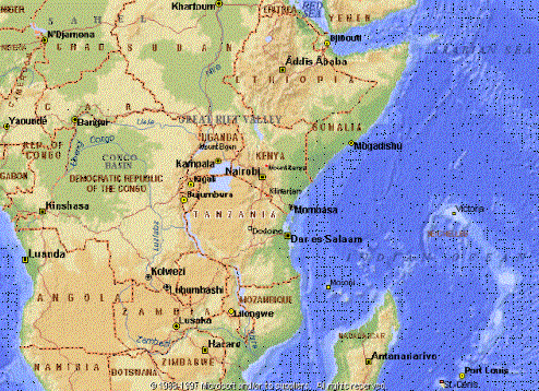 kilimanjaro location map